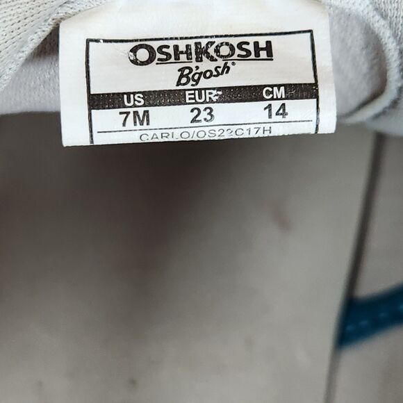 Osh Kosh B'gosh Sport Sandals Toddler Boys 7M Closed Bump Toe Washable Blue Gray - Picture 10 of 11